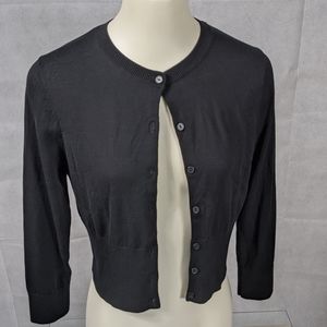 Loft Black Cardigan Medium NWT